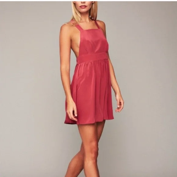 Stone Cold Fox Huntly Silk Dress in Berry - Picture 2 of 9